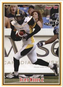 2008 Jogo CFL # 180 Tony Miles