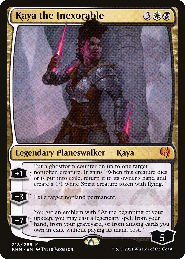 Kaya the Inexorable (KHM-218)  Foil - Kaldheim