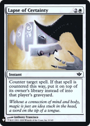 Lapse of Certainty (LIST-009)  Foil - The List