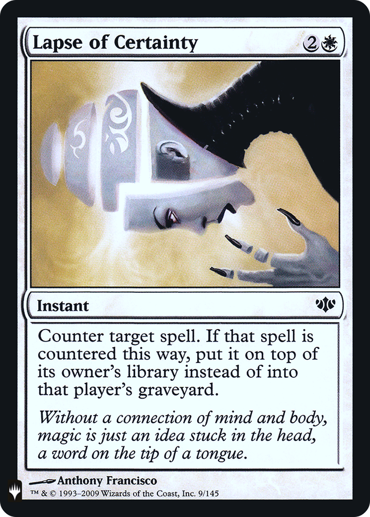 Lapse of Certainty (LIST-009)  Foil - The List