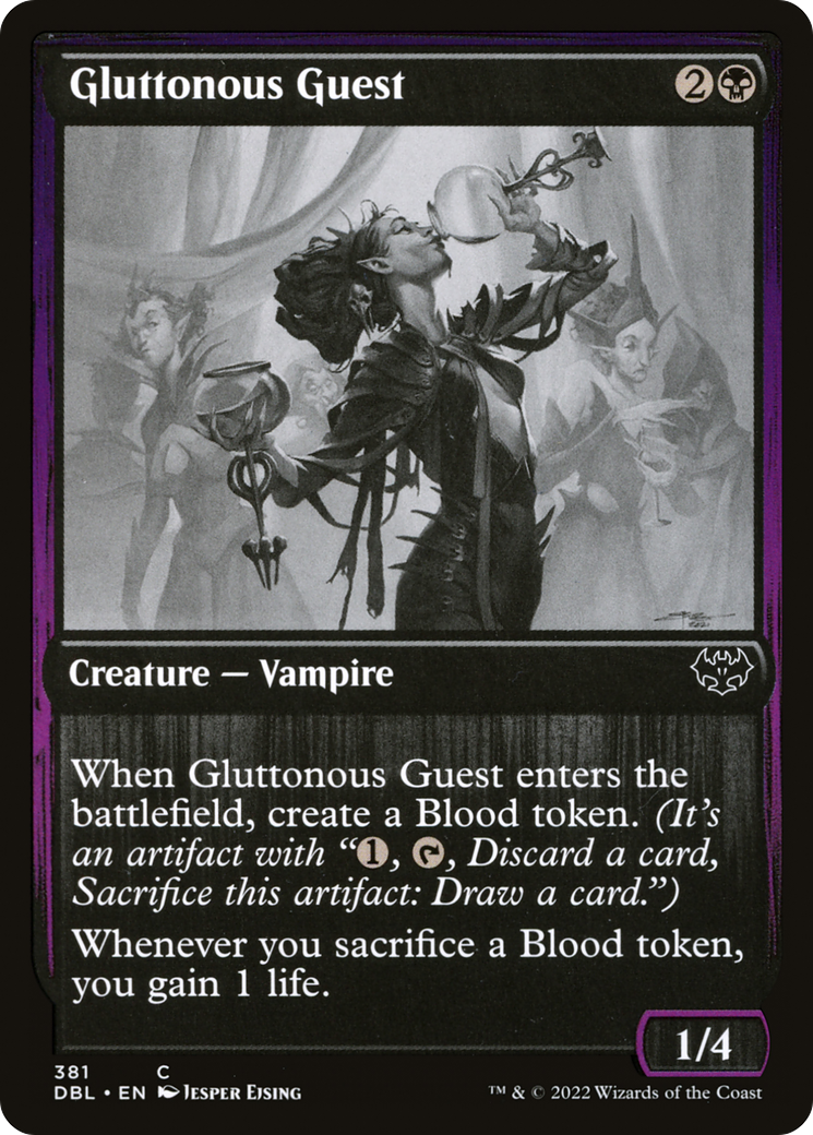 Gluttonous Guest (DBL-381)  Foil - Innistrad: Double Feature
