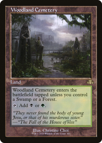 Woodland Cemetery (Retro Frame) (DMR-401)  Foil - Dominaria Remastered