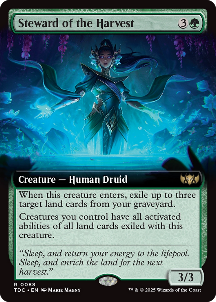 Steward of the Harvest (Extended Art) [Tarkir: Dragonstorm Commander]