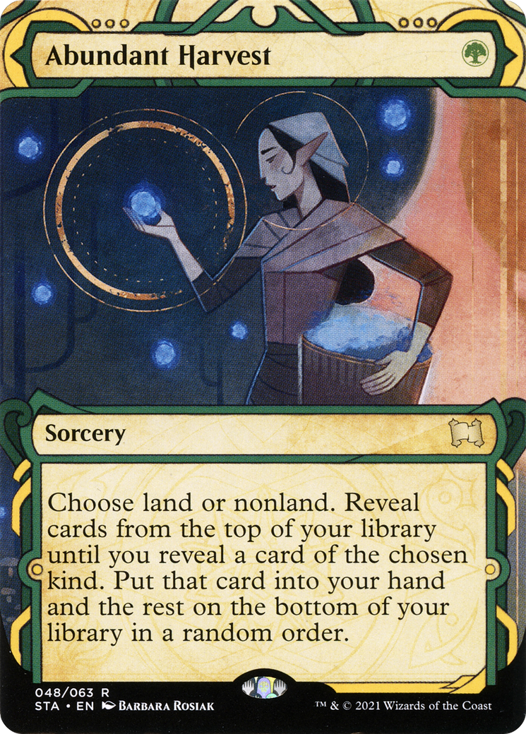 Abundant Harvest (STA-048)  - Strixhaven Mystical Archive: (Showcase) (Borderless)