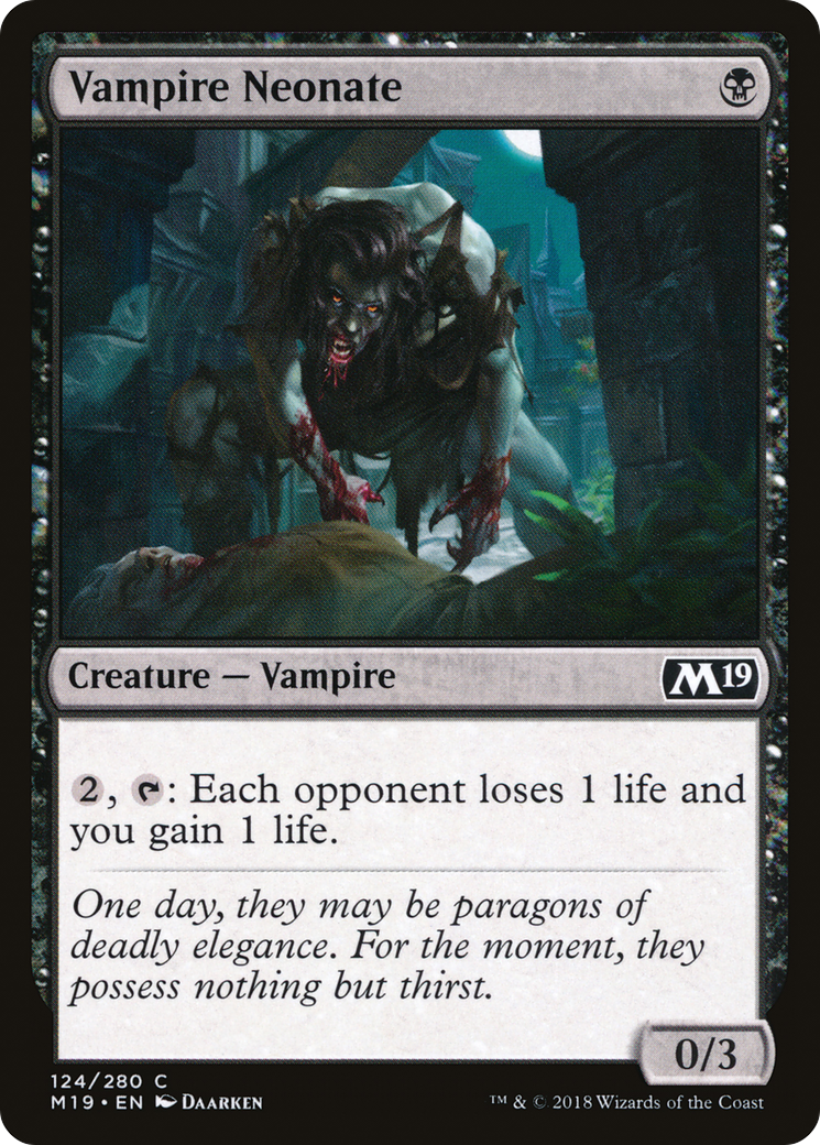 Vampire Neonate (M19-124)  - Core Set 2019