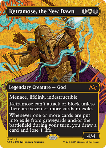 Ketramose, the New Dawn (Borderless) (First-Place Foil) (DFT-549)  Foil - Aetherdrift