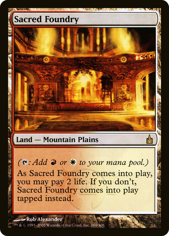 Sacred Foundry (RAV-280)  Foil - Ravnica: City of Guilds