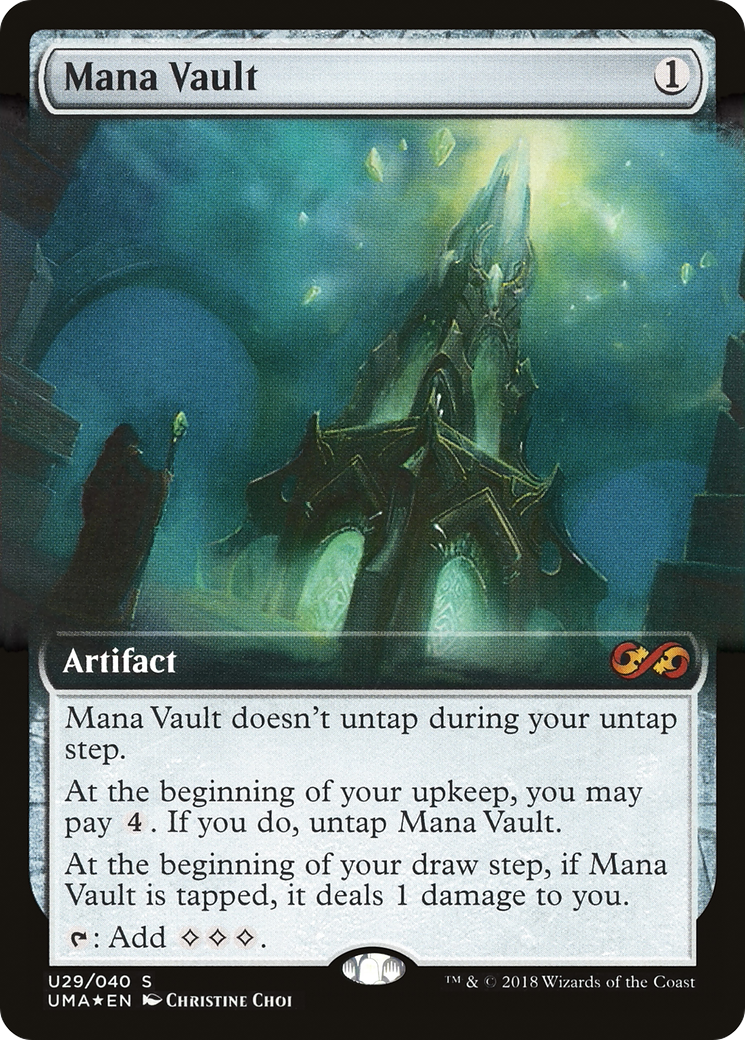 Mana Vault (UMA:BT-U29)  Foil - Ultimate Box Topper: (Extended Art)
