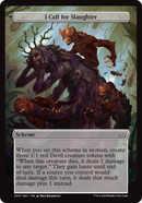 I Call for Slaughter (Full Art) (A:DSC-337)  - Duskmourn: House of Horror Commander