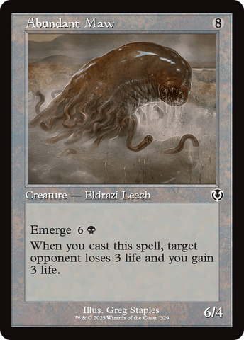 Abundant Maw (Retro Frame) (INR-329)  Foil - Innistrad Remastered