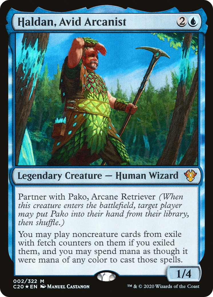 Haldan, Avid Arcanist (C20-002)  - Commander 2020