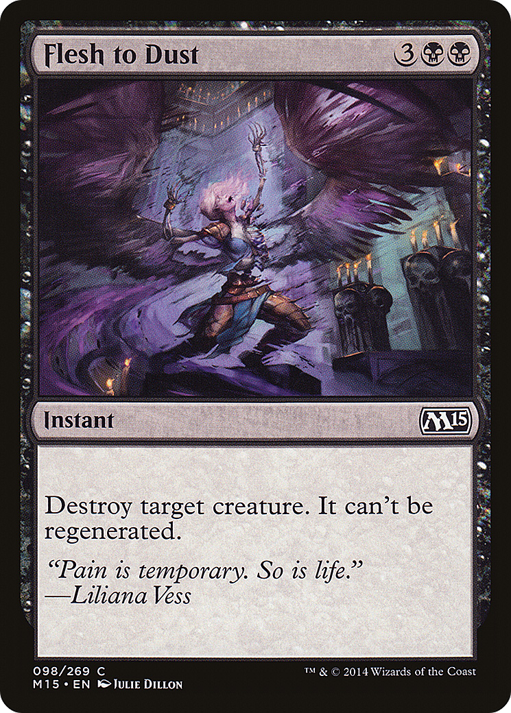 Flesh to Dust (M15-098)  - Magic 2015