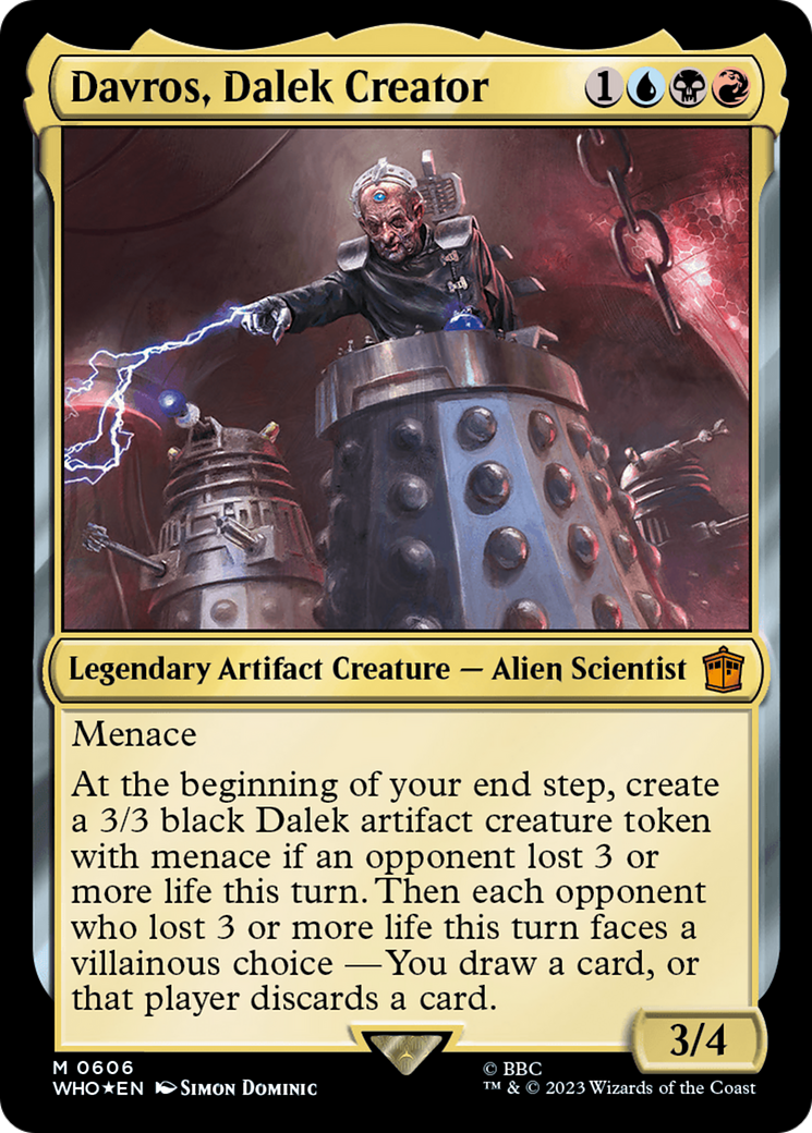 Davros, Dalek Creator (Surge Foil) (WHO-606)  Foil - Doctor Who