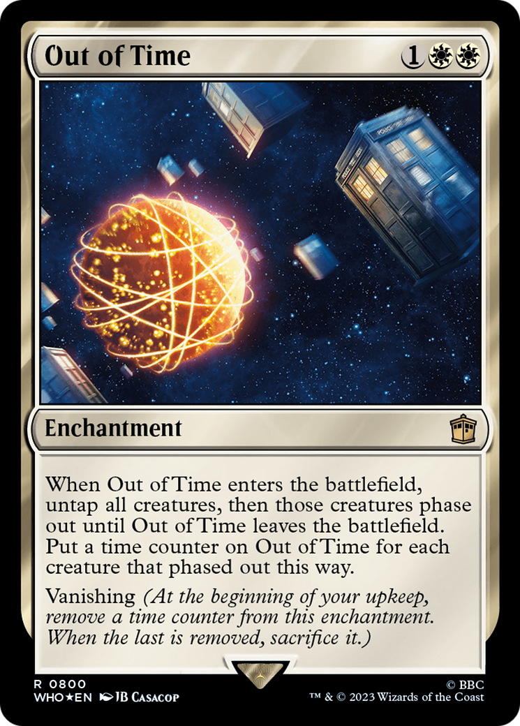 Out of Time (Surge Foil) (WHO-800)  Foil - Doctor Who