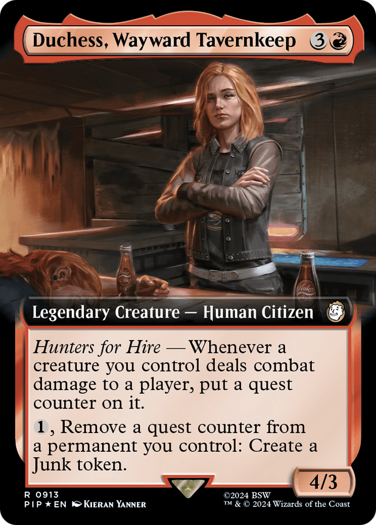 Duchess, Wayward Tavernkeep (Extended Art) (Surge Foil) (PIP-913) - Fallout: (Extended Art) Foil