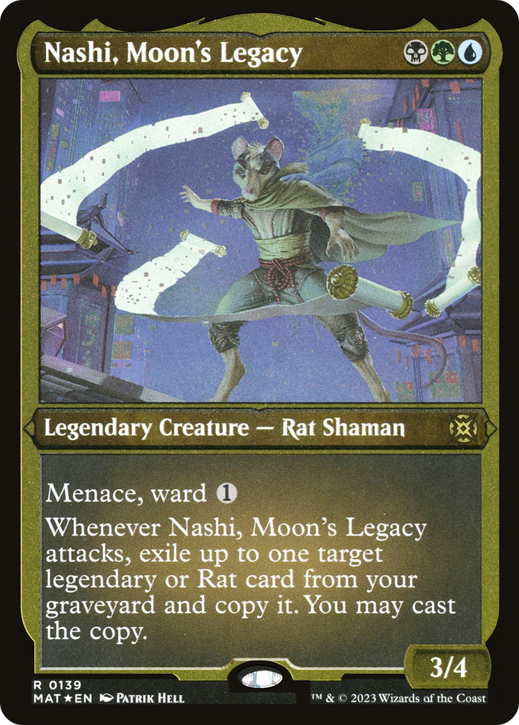 Nashi, Moon's Legacy (MAT-139)  Etched Foil - March of the Machine: The Aftermath