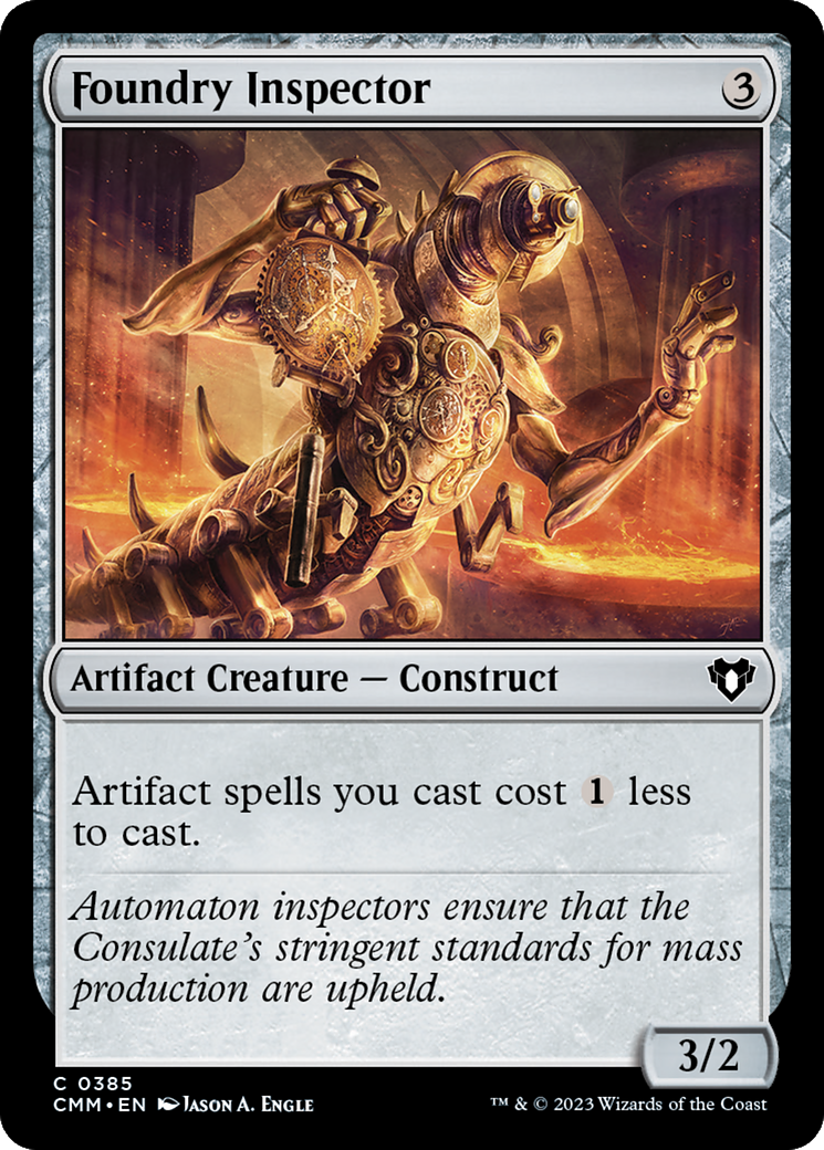Foundry Inspector (CMM-385)  - Commander Masters