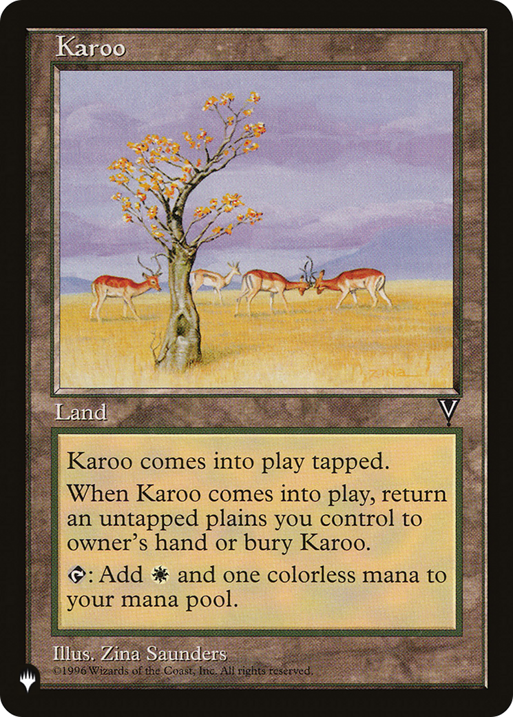 Karoo (VIS) (LIST-VIS-165)  - The List
