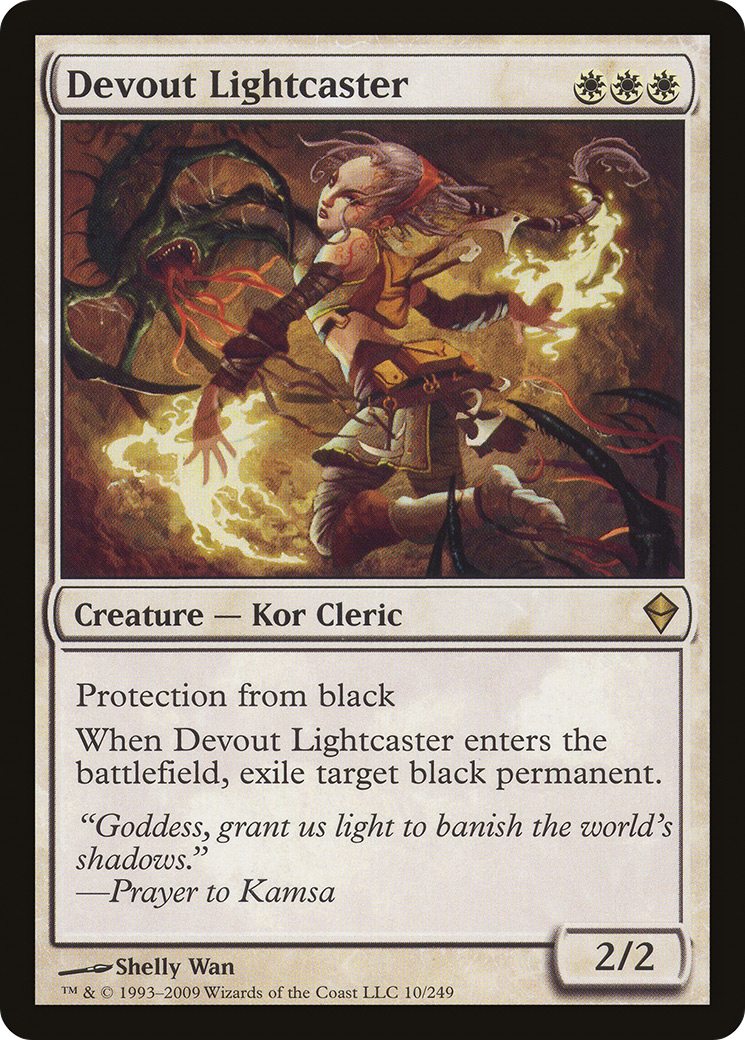 Devout Lightcaster (ZEN-010)  - Zendikar