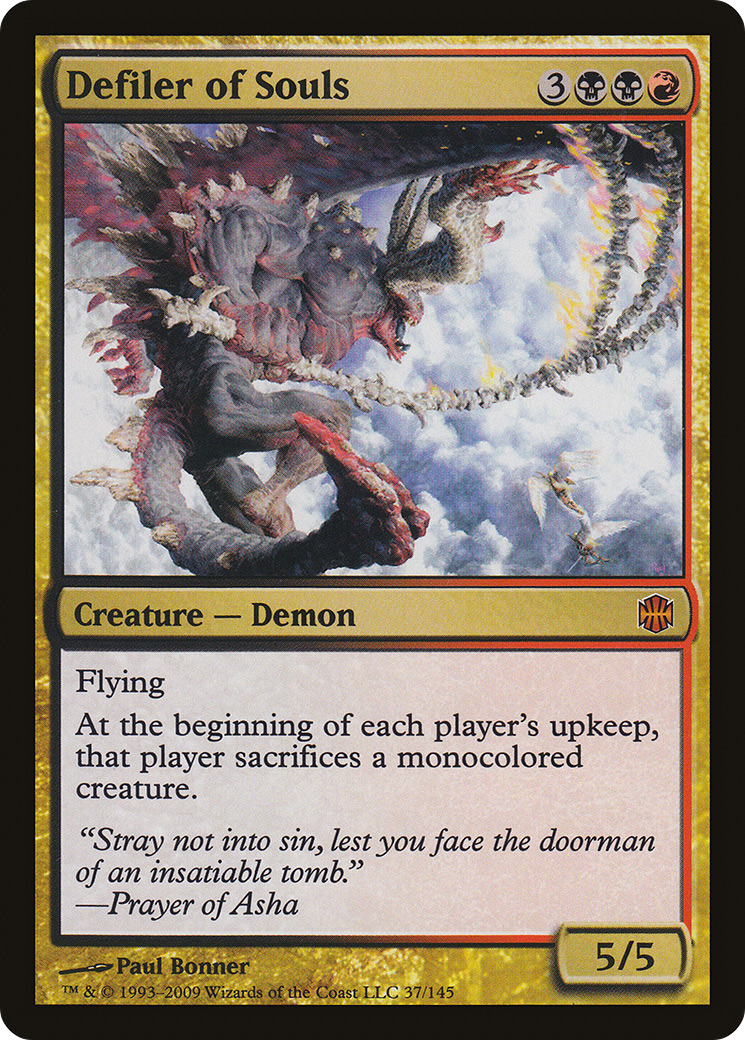 Defiler of Souls (ARB-037)  Foil - Alara Reborn