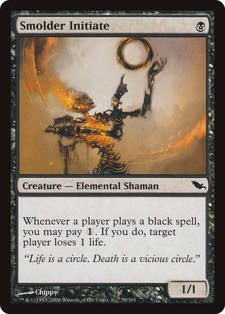 Smolder Initiate (SHM-078)  Foil - Shadowmoor