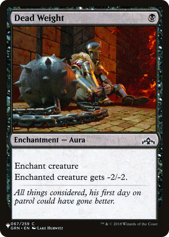 Dead Weight (LIST-GRN-67)  - The List