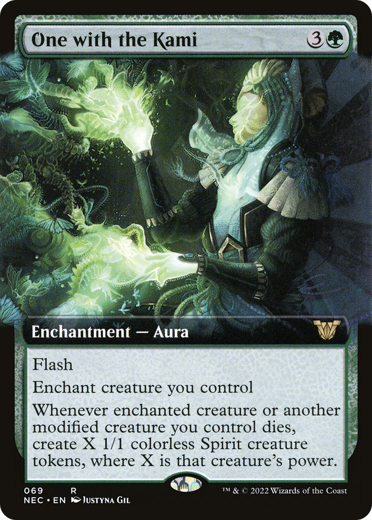 One with the Kami (Extended Art) (NEC-069) - Neon Dynasty Commander: (Extended Art)