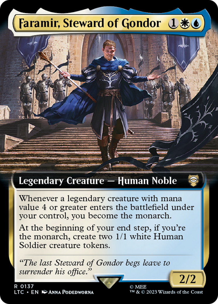 Faramir, Steward of Gondor (Extended Art) (LTC-137)  Foil - Tales of Middle-earth Commander: (Extended Art)