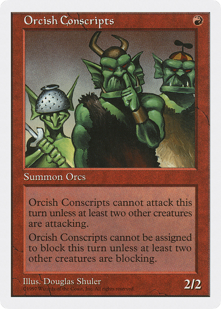 Orcish Conscripts (5ED-)  - Fifth Edition