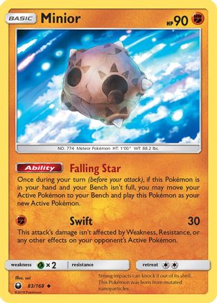 Minior 083/168  - Reverse Holofoil SM  Celestial Storm - Uncommon