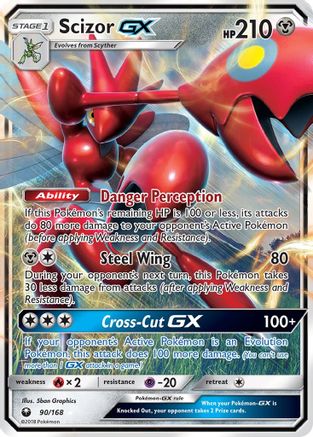 Scizor GX 090/168  - Holofoil SM  Celestial Storm - Ultra Rare