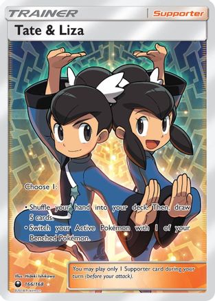 Tate & Liza (Full Art) 166  - Holofoil SM  Celestial Storm - Ultra Rare