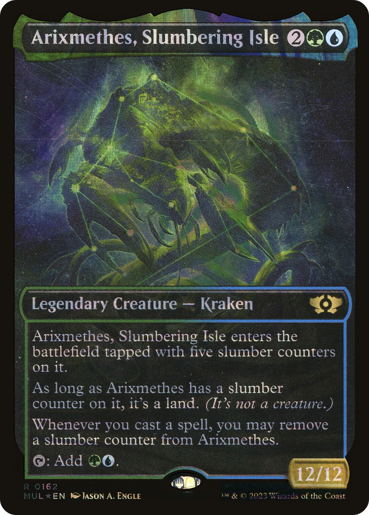 Arixmethes, Slumbering Isle (Halo Foil) (MUL-162)  Foil - Multiverse Legends: (Showcase)