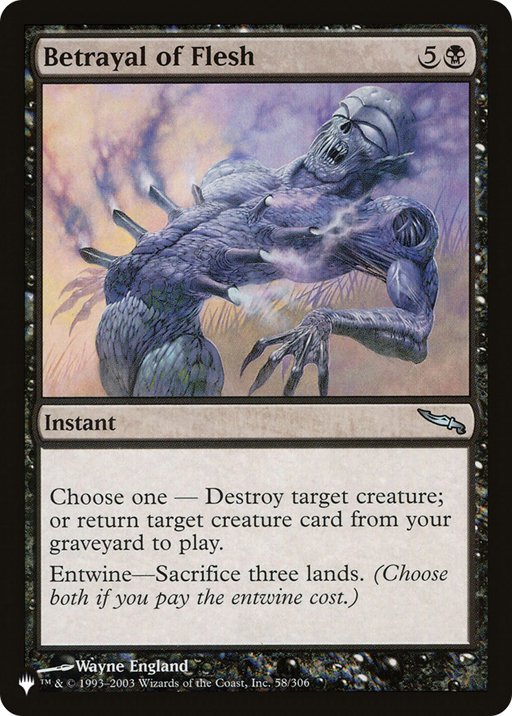 Betrayal of Flesh (LIST-MRD-58)  - The List