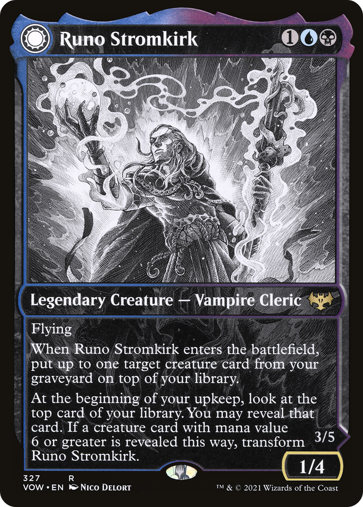 Runo Stromkirk (Showcase) (327) (VOW-327)  - Innistrad: Crimson Vow: (Showcase, Double Faced Transform)
