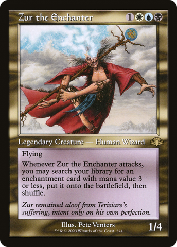 Zur the Enchanter (Retro Frame) (DMR-374)  - Dominaria Remastered