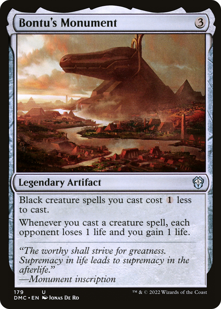 Bontu's Monument (DMC-179)  - Dominaria United Commander