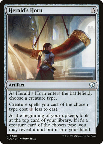 Herald's Horn (MOC-360)  - March of the Machine Commander