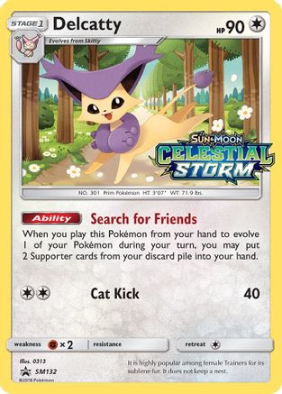 Delcatty SM132 (Prerelease)  - Holofoil SM Promos