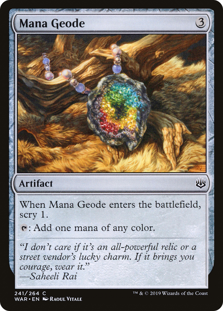 Mana Geode (WAR-241)  Foil - War of the Spark