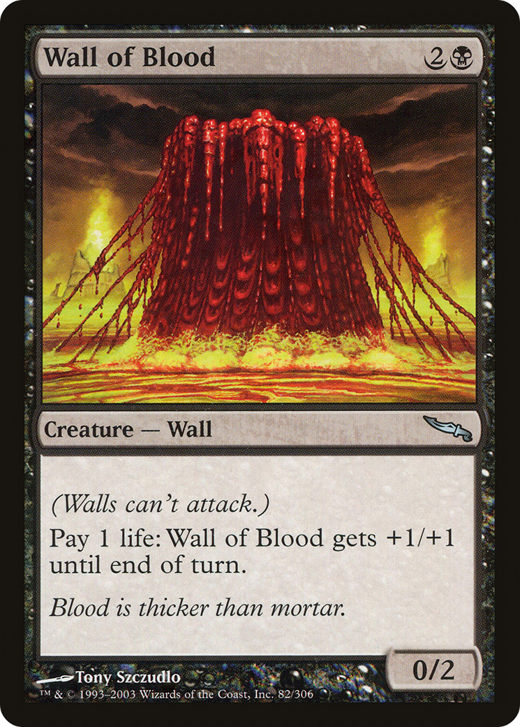 Wall of Blood (MRD-082)  Foil - Mirrodin