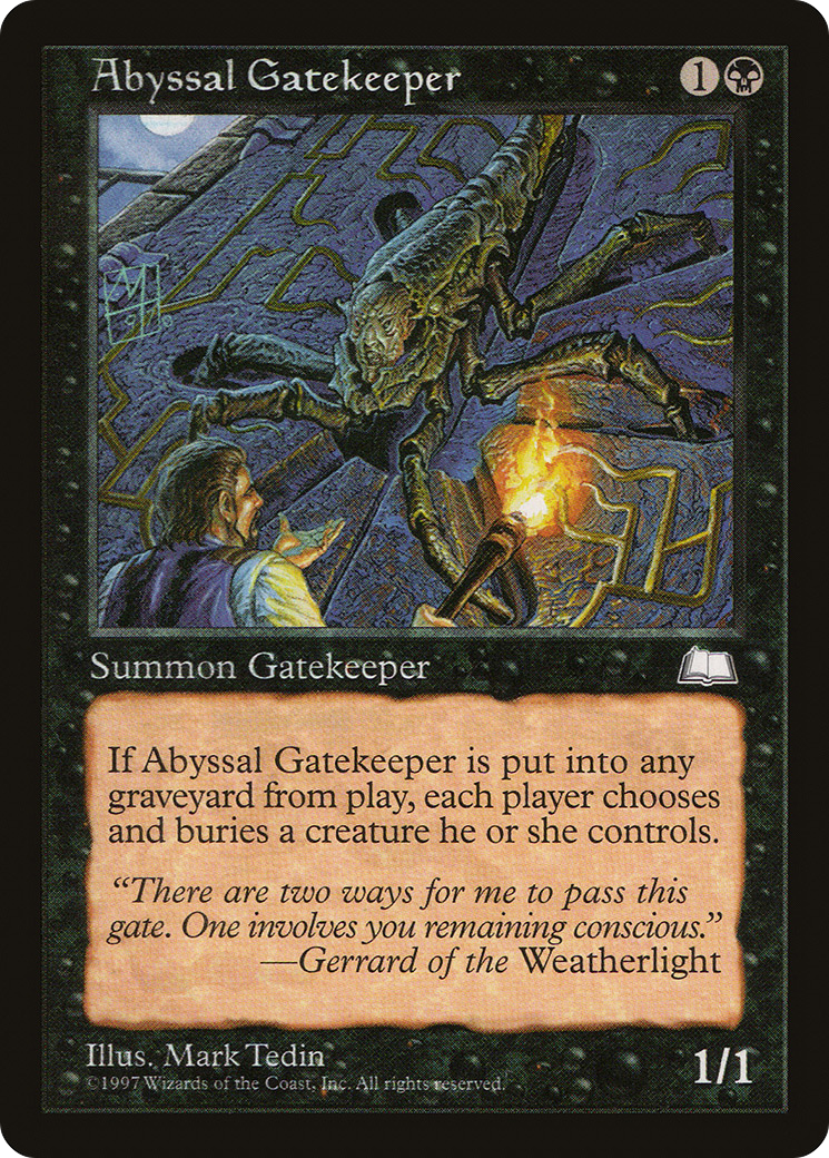 Abyssal Gatekeeper (WTH-)  - Weatherlight