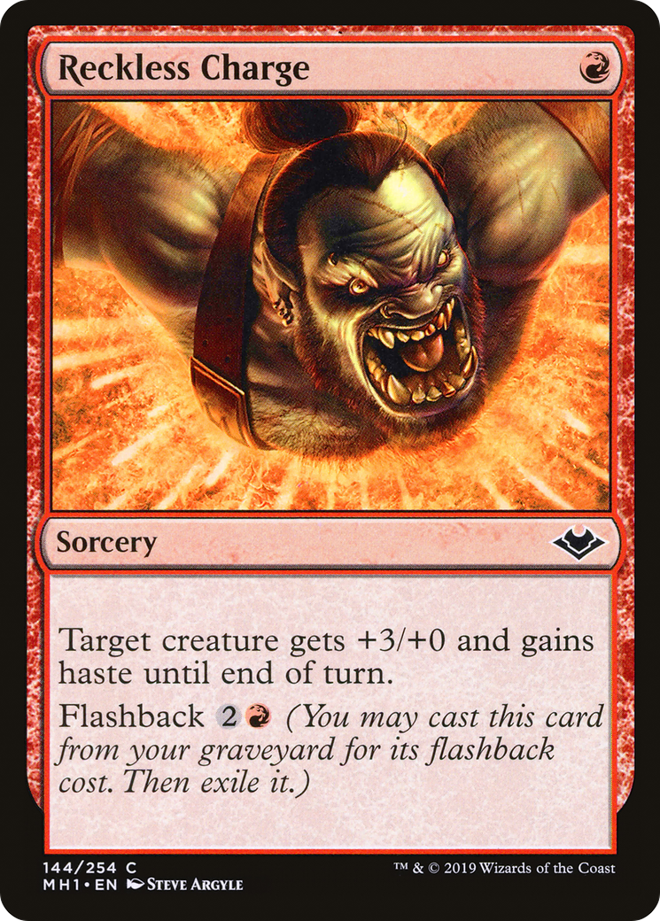Reckless Charge (MH1-144)  Foil - Modern Horizons