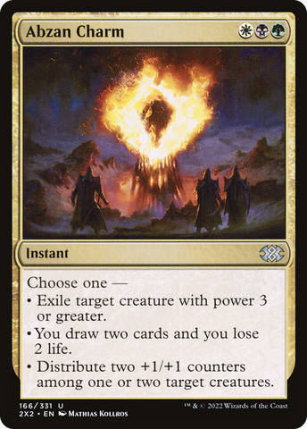 Abzan Charm (2X2-166)  Foil - Double Masters 2022