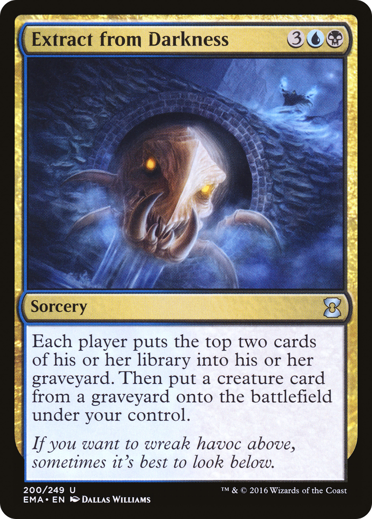 Extract from Darkness (EMA-200)  Foil - Eternal Masters