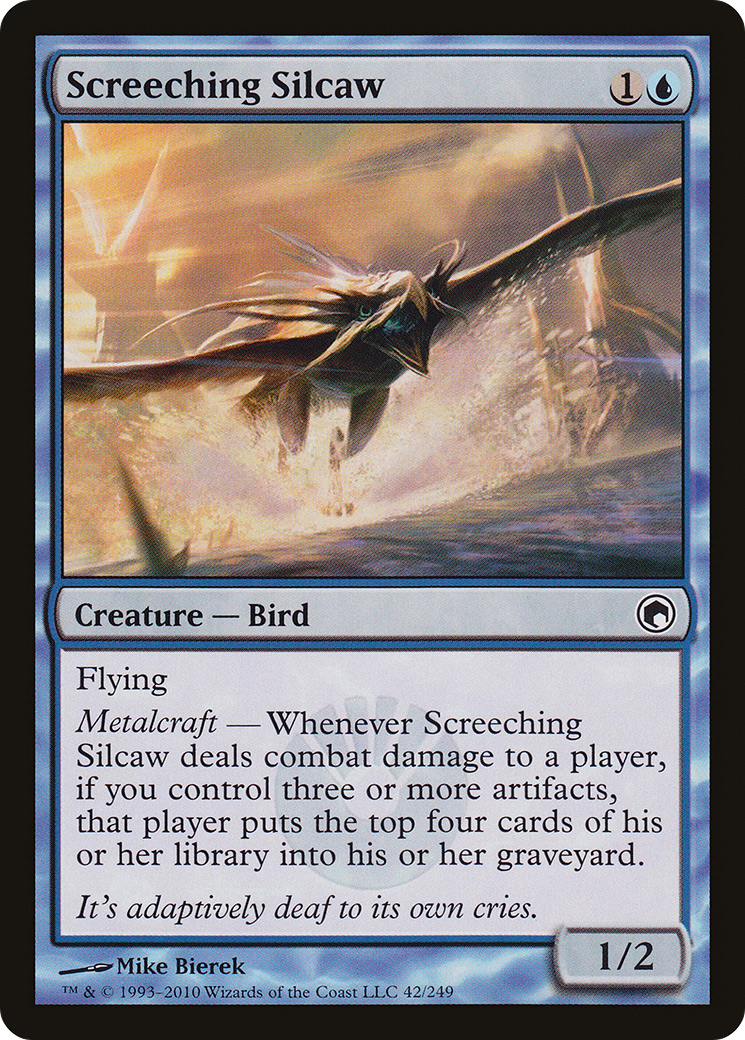 Screeching Silcaw (SOM-042)  - Scars of Mirrodin