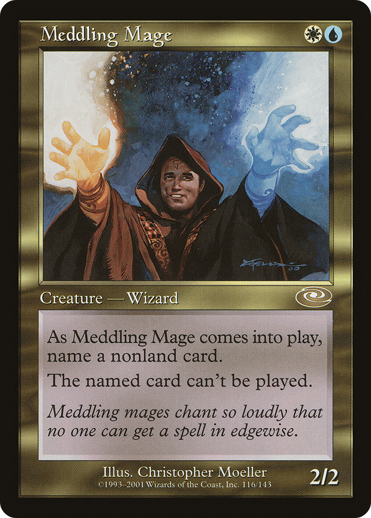 Meddling Mage (PLS-116)  Foil - Planeshift