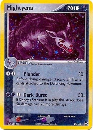 Mightyena (Cosmos Holo)  - Holofoil Deck Exclusives