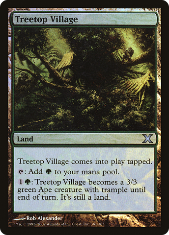 Treetop Village (10E-361★)  Foil - Tenth Edition