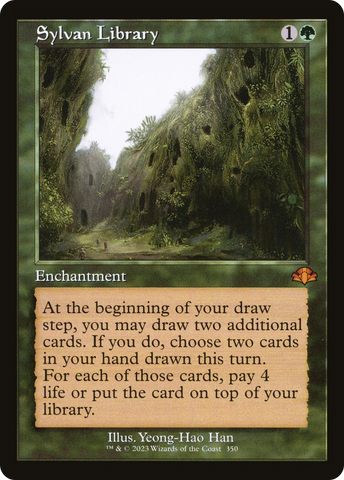 Sylvan Library (Retro Frame) (DMR-350)  - Dominaria Remastered
